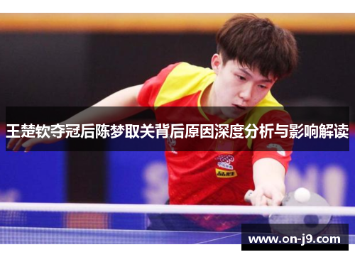 王楚钦夺冠后陈梦取关背后原因深度分析与影响解读