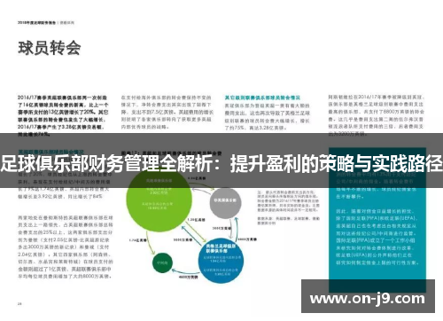 足球俱乐部财务管理全解析:提升盈利的策略与实践路径 足球俱乐部财务管理全解析:提升盈利的策略与实践路径
